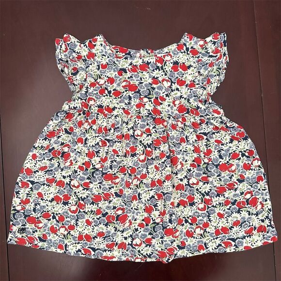 Ralph Lauren Vintage Inspired Baby Girls Preppy Floral Dress Bloomers Size 18 Mo - Picture 7 of 16